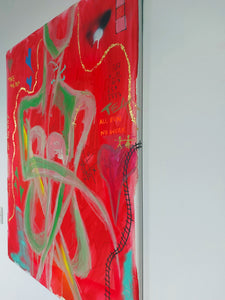All fun no work/ 60 x 90 cm